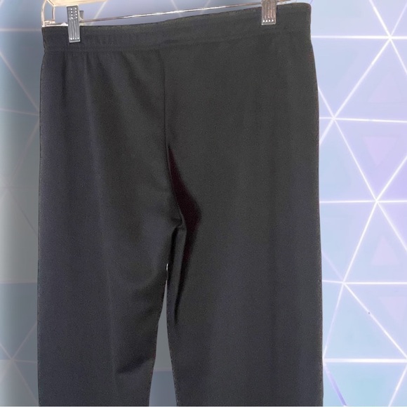 Adidas Solid Black Track Pants Size Medium Vintage Super Clean! - Picture 10 of 14